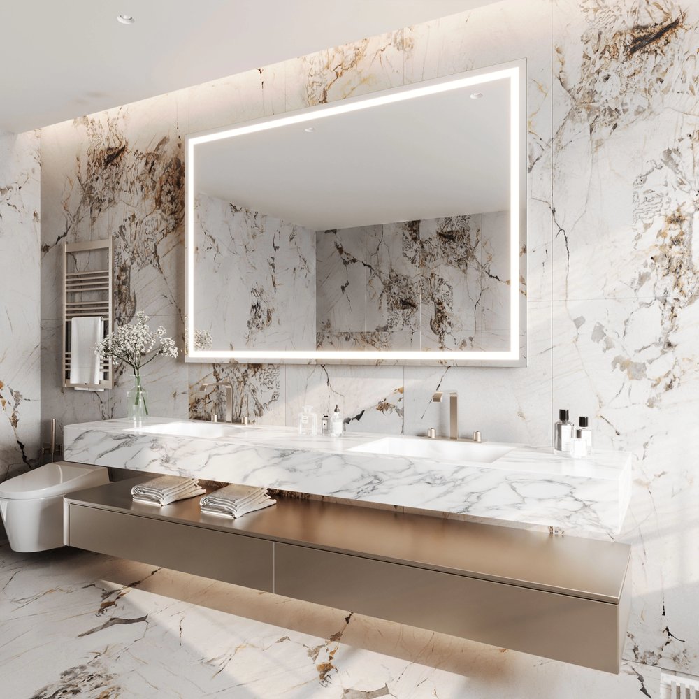 LED lighting mirrors