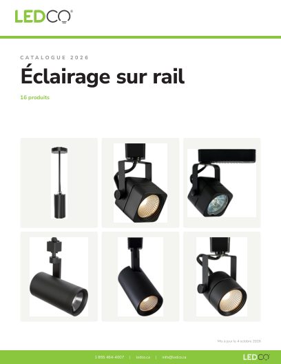 Éclairage sur rail