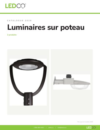 Luminaires sur poteau