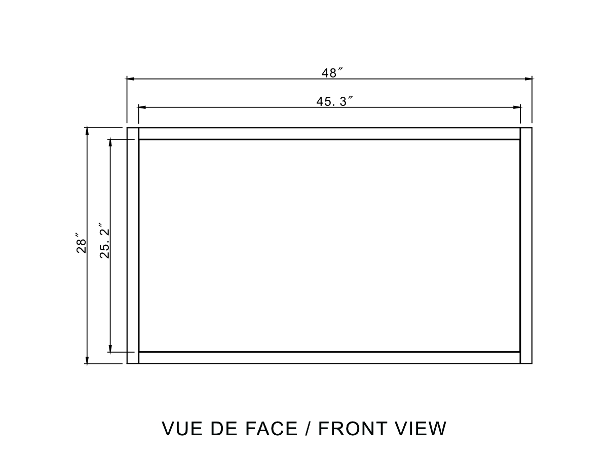 MIROIR DEL 120V FLORE 48X28 (30K)