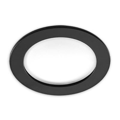 FINITION GU10 - ROND/DOUCHE - NOIR