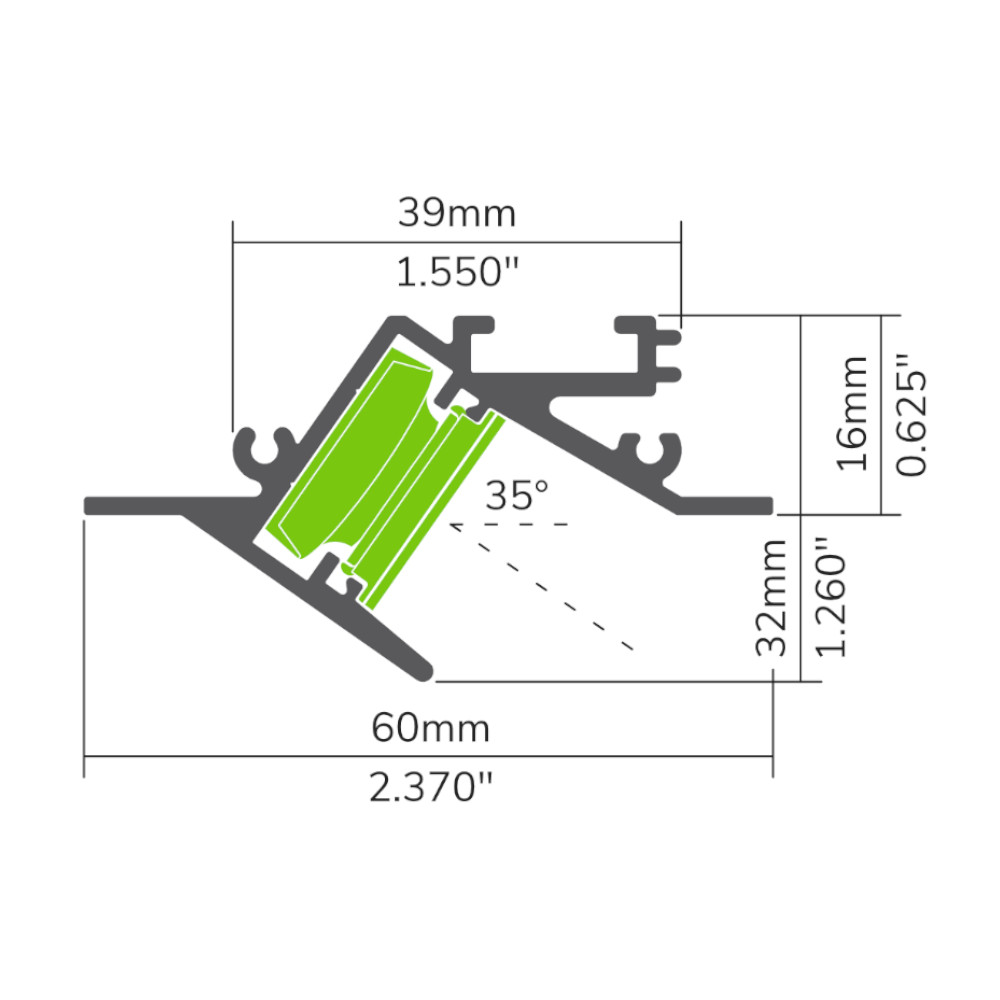 PROFILÉ ALUMINIUM LED #159