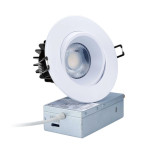 ENCASTRÉ 4'' ROND DLS-HP PIVOTANT 120V 15W BLANC - 5CCT