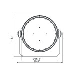 PROJECTEUR LED POUR SPORTS 5000K 120-347V 300W-400W-500W-600W