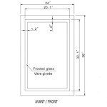 MIROIR LED HARMONIE GIVRÉ RÉTRO-ÉCLAIRÉ