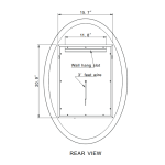 MIROIR LED OVALE ORIGINAL RÉTRO-ÉCLAIRÉ