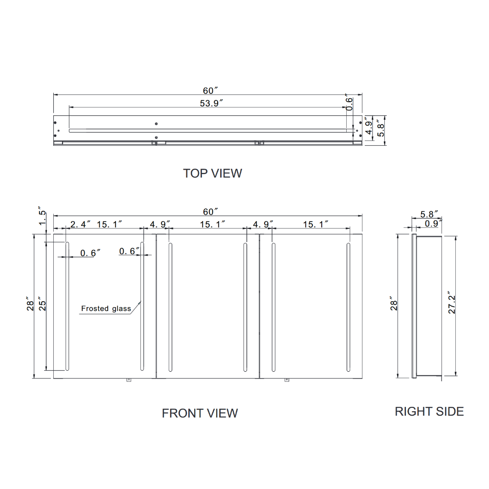 MIROIR LED STELLA CABINET