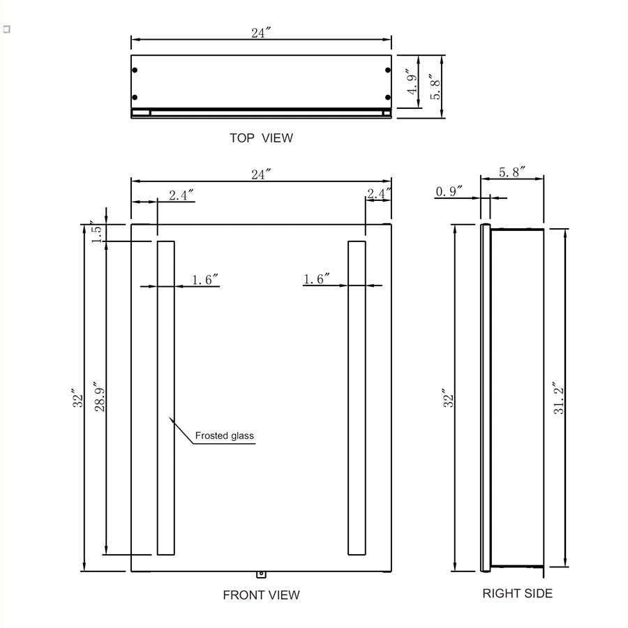 VERANO CABINET LED MIRROR
