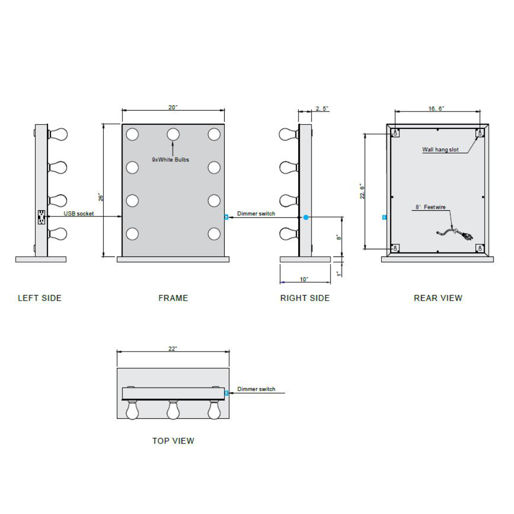 MIROIR LED GRACE