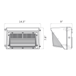 WALL PACK LED STANDARD 30W-40W-50W-60W