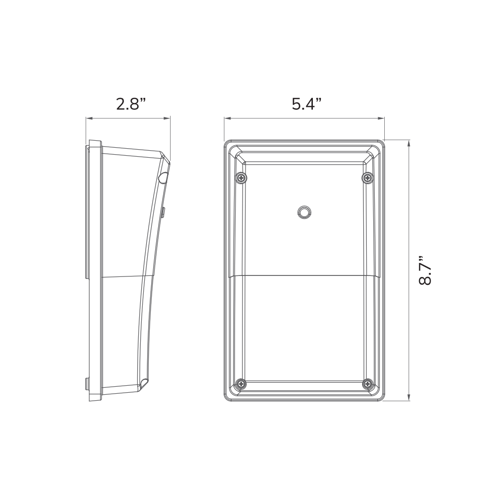 WALL PACK LED D'ENTRÉE 9W-12W-15W