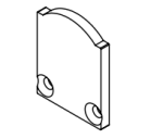 EMBOUT (1X) DE FINITION ALU #1450 (SANS TROU)