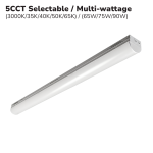 LUMINAIRE LINÉAIRE WRAPAROUND 8' 5CCT (MW)