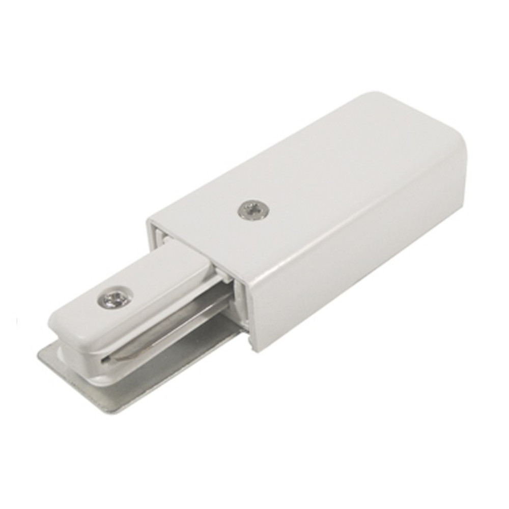 RIGHT END CONNECTOR FOR HALO TRACK - WHITE