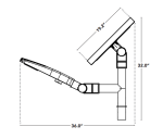 PROJECTEUR LED SOLAIRE HYBRIDE 30W CCT
