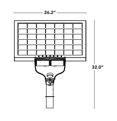 PROJECTEUR LED SOLAIRE HYBRIDE 30W CCT