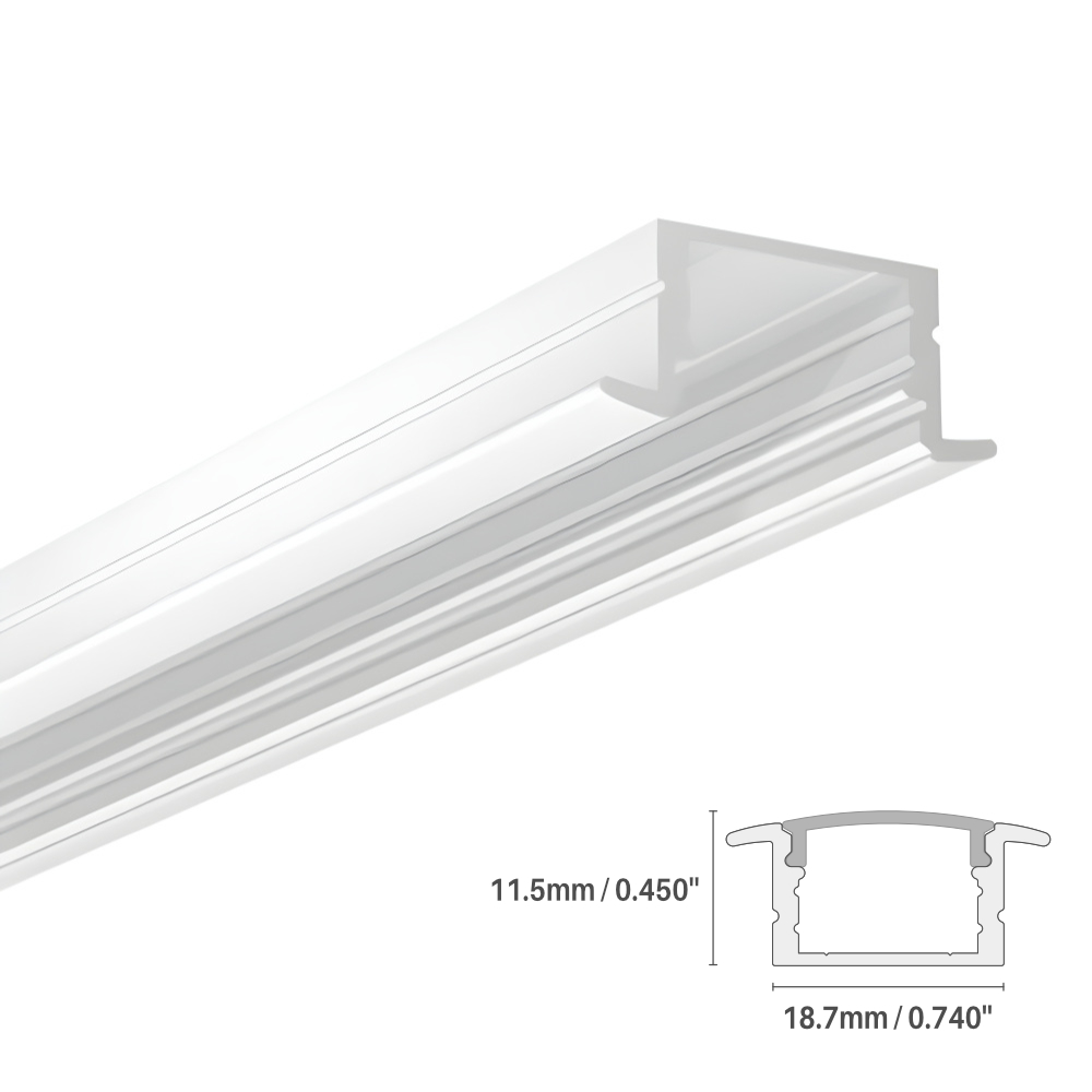 16' PROFILE ALUMINIUM #13 - BLANC
