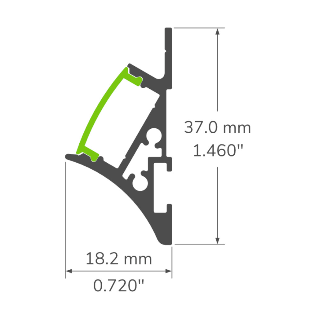 PROFILE ALUMINIUM #165
