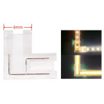 CONNECTEURS SMD COB EN L À 2 BROCHES 8 MM POUR RUBAN LED