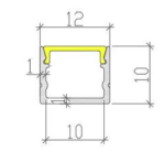 PROFILÉ ALUMINIUM LED #80
