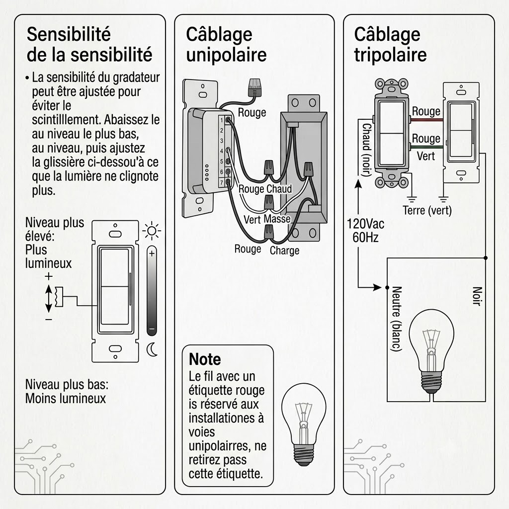 GRADATEUR LED 120V LEDCO - BLANC - 150W
