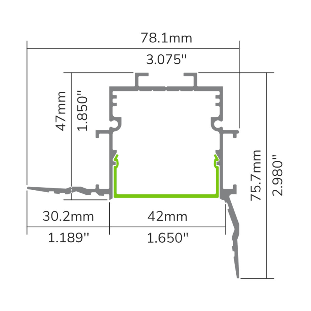 PROFILÉ ALUMINIUM LED #854