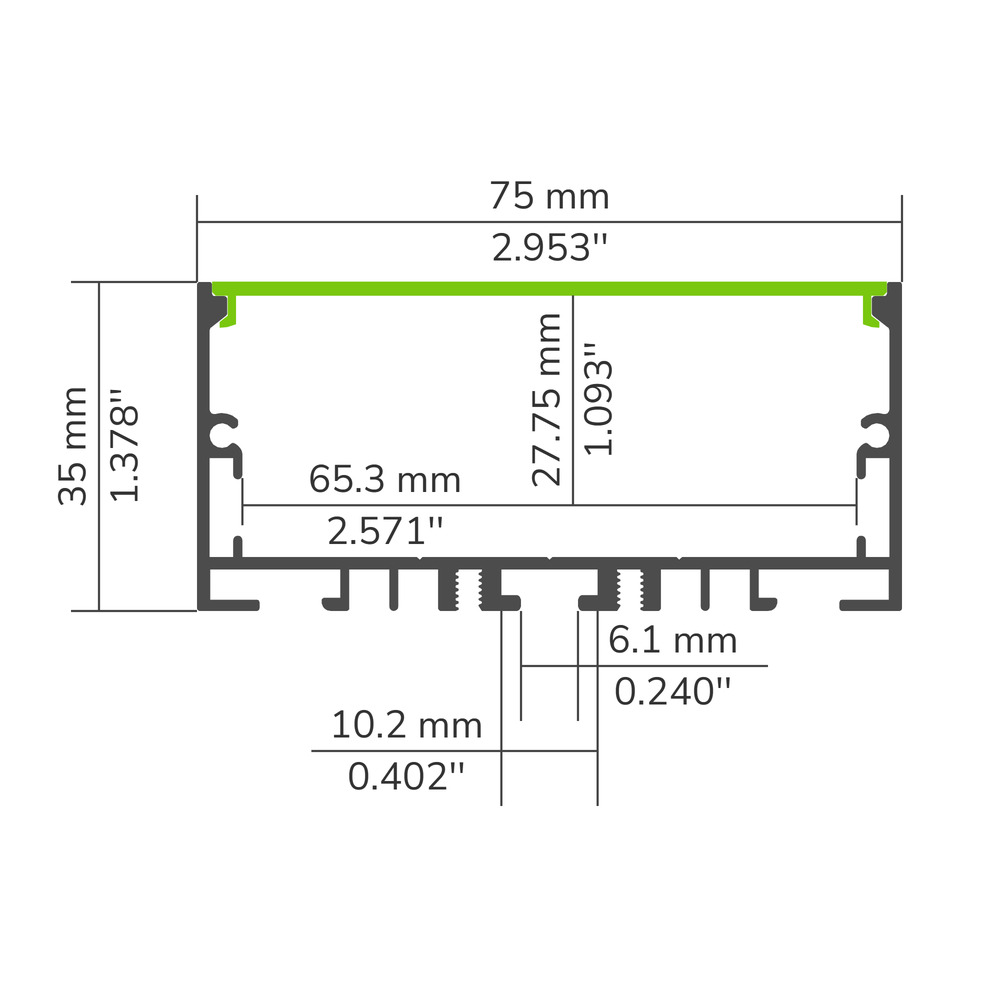 LED ALUMINUM PROFILE #50