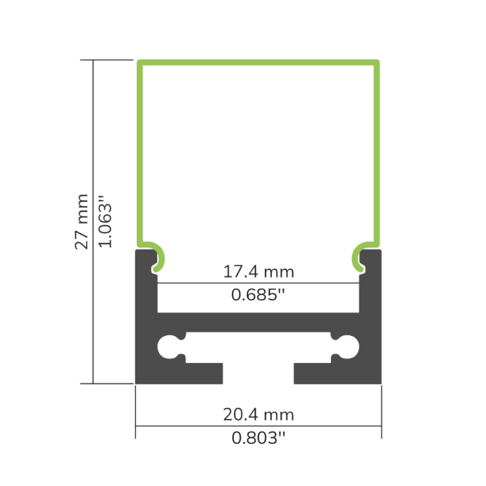 PROFILÉ ALUMINIUM LED #87