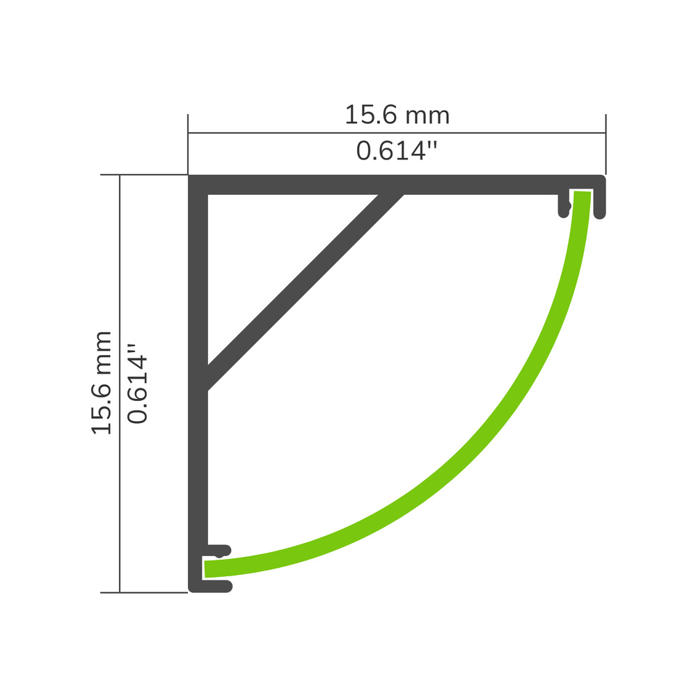 PROFILÉ ALUMINIUM LED #91