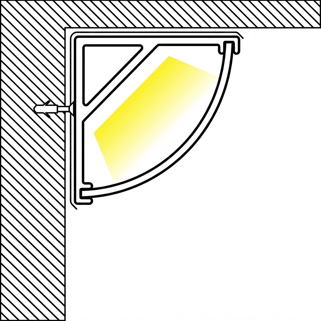 PROFILÉ ALUMINIUM LED #91