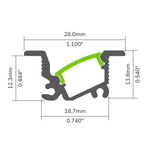 PROFILÉ ALUMINIUM LED #545