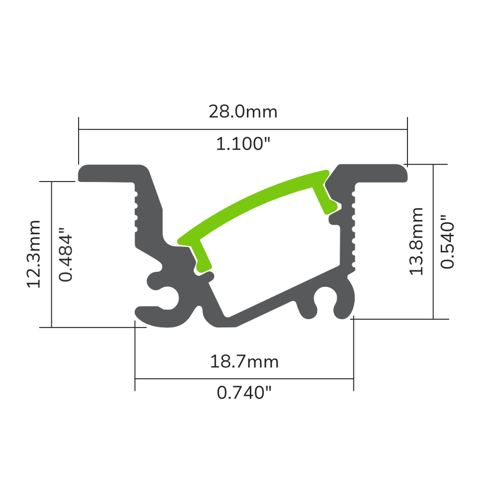 PROFILÉ ALUMINIUM LED #545