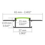 PROFILÉ ALUMINIUM LED #89