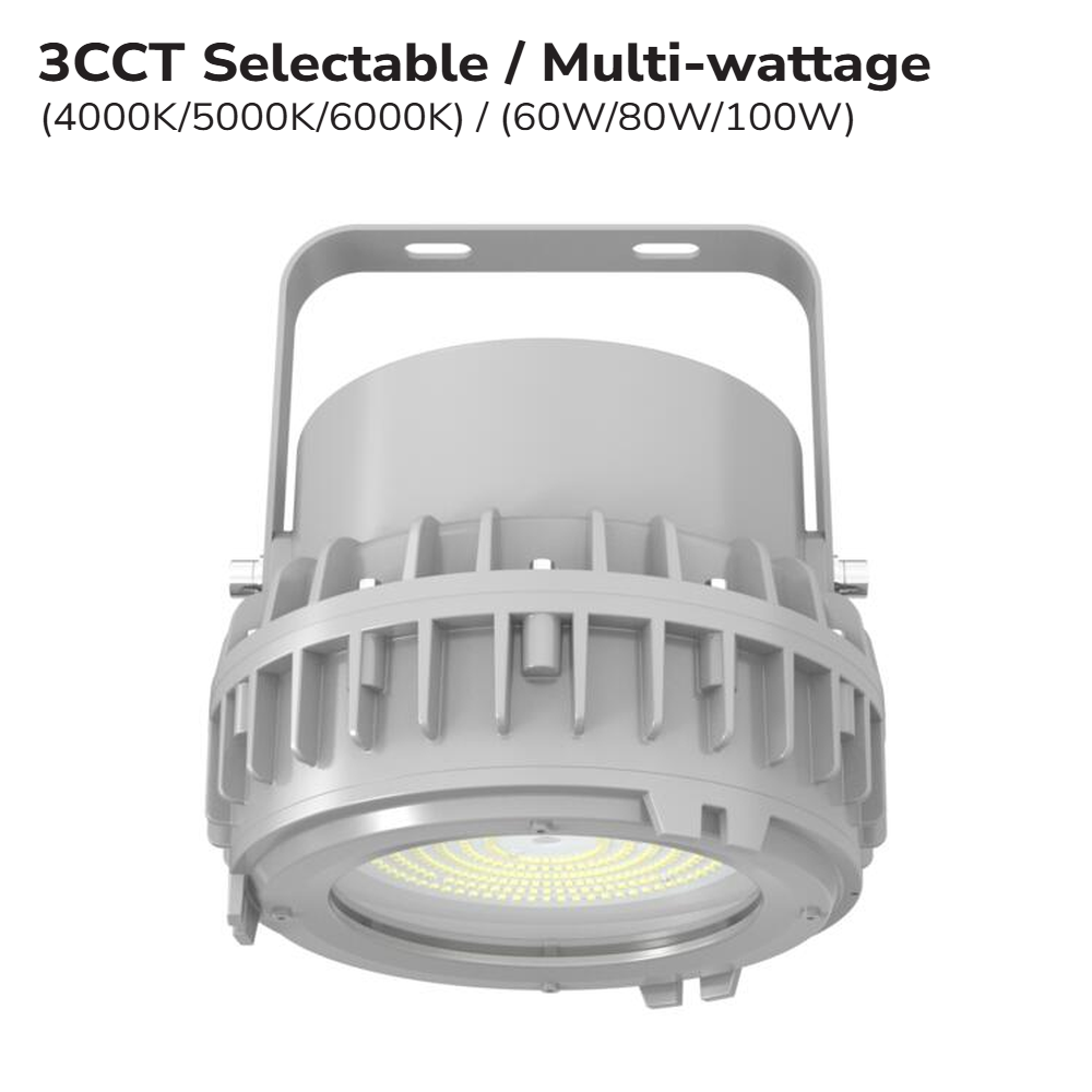 60W-80W-100W 3CCT EXPLOSION-PROOF LED UFO HIGH BAY 120-347V