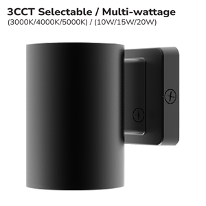 OUTDOOR LED CYLINDER 3CCT 120-347V – CEILING OR WALL