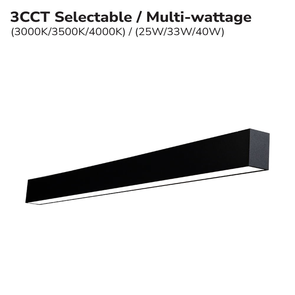 LED LINEAR PENDANT LIGHT 3CCT 0-10V DIMMABLE
