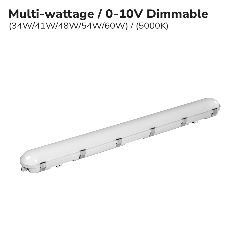 4' 60W MULTI-WATT LED VAPOR TIGHT FIXTURE 120-347V – NEMA 4X