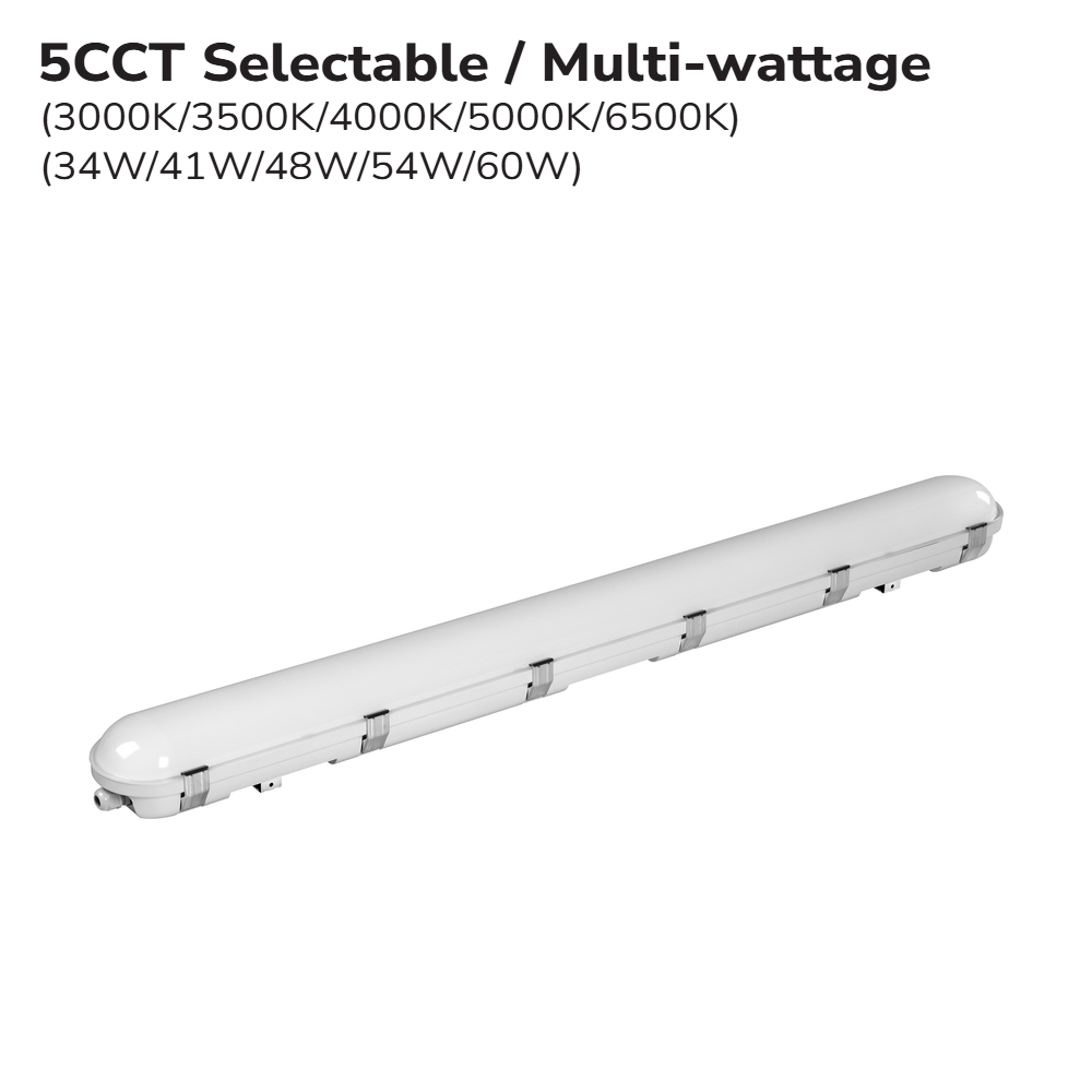 LUMINAIRE ÉTANCHE LED 4' 60W MULTI-WATT 120-347V – NEMA 4X