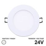 ENCASTRÉ LED DLF 4" ROND PLAT 24V 8W