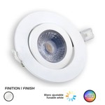LED RECESSED DLS 4" ROUND RGBW-CCT 9W