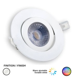 LED RECESSED DLS 4" ROUND RGBW-CCT 9W