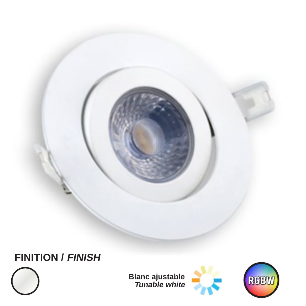 LED RECESSED DLS 4" ROUND RGBW-CCT 9W