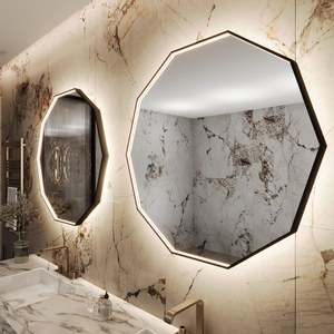 MIROIR LED DÉCAGONAL