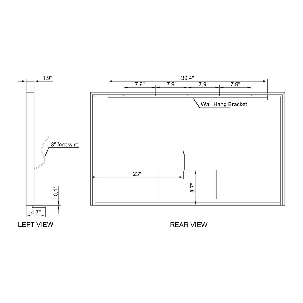 MIROIR LED LINEA LEDGE
