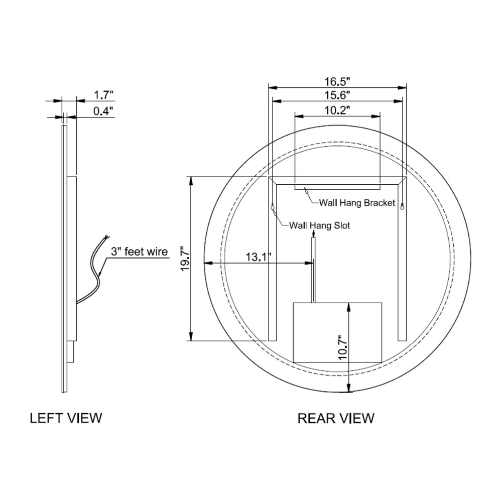 MIROIR LED LOOP