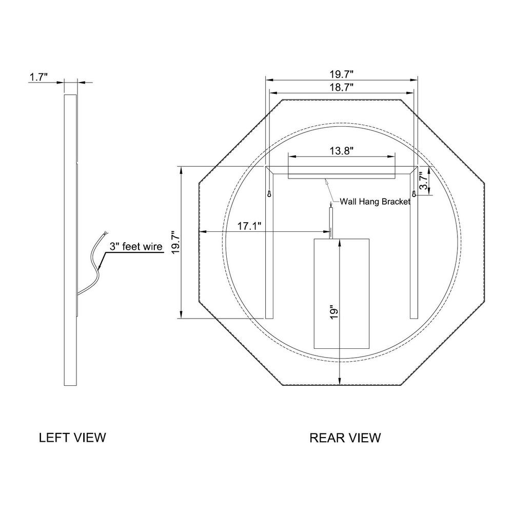 MIROIR LED ECLIPSE