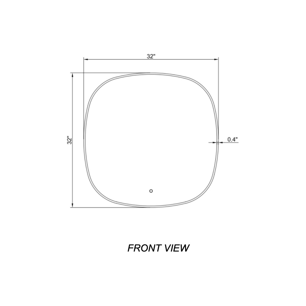 MIROIR LED ÉPURE