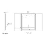 MIROIR LED TRIFOLD