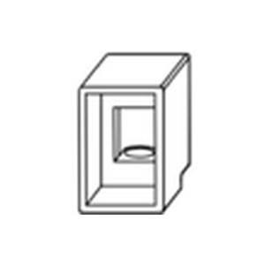 FLEX NEON ENDCAP 18X16MM BOTTOM EXIT (WITH HOLE)