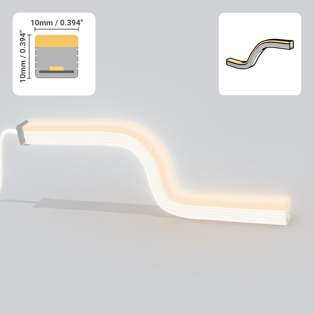 FLEX NEON 10X10MM ANTI-GLARE – TOP BEND